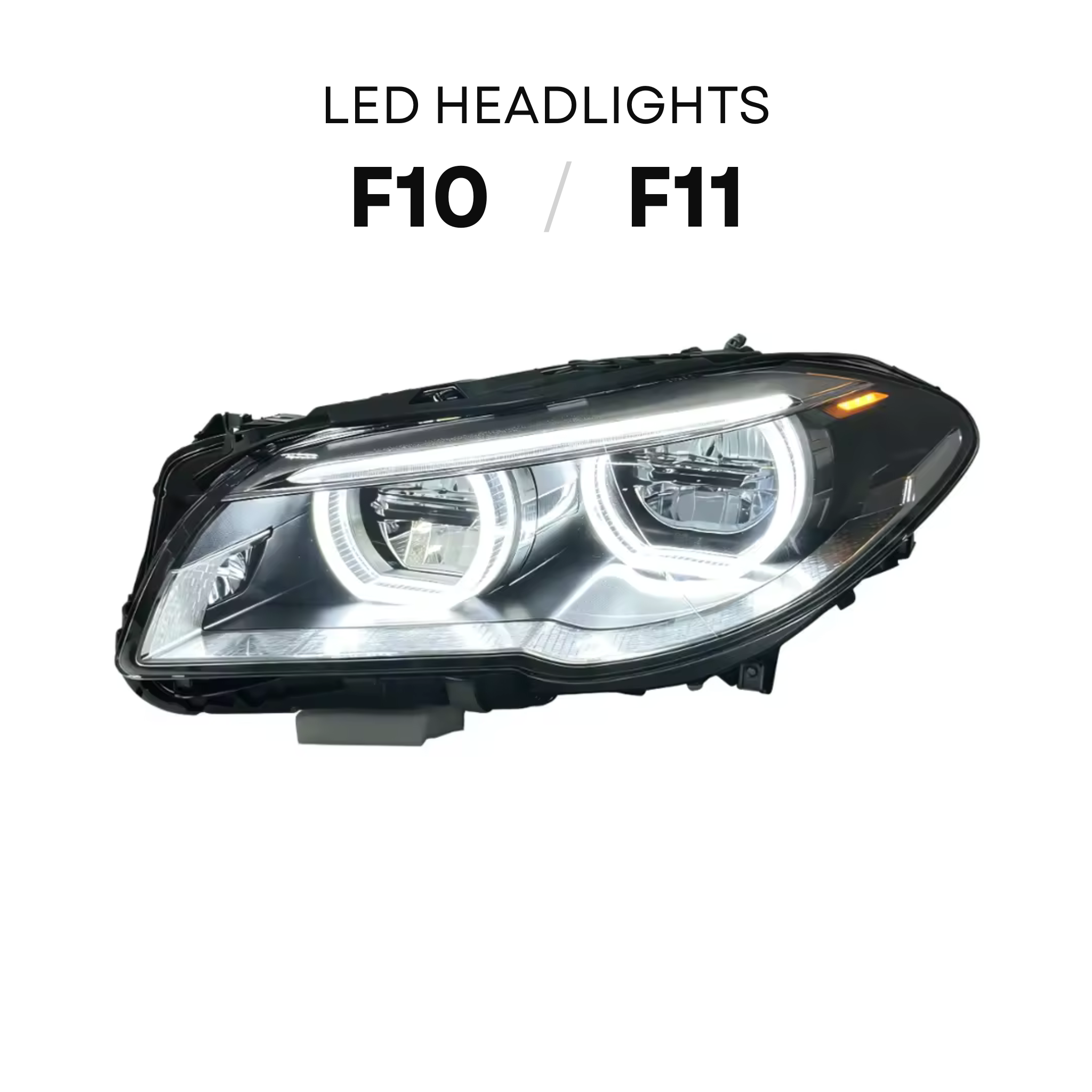 BMW 5 Series (F10/F11) | Ikon LED Angel Eyes Headlights